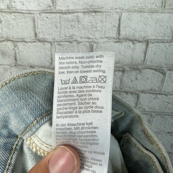 Madewell Jeans 9" Mid Rise Skinny Crop Stretch Denim Light Wash Blue 23 - Picture 7 of 9